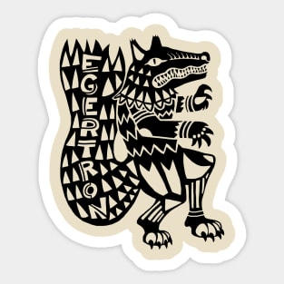 Dewayo/Dwayyo Werewolf Sticker